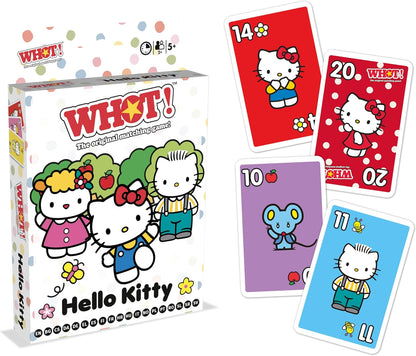 Winning Moves Hello Kitty WHOT! Take turns matching shapes, numbers classic family game travel game great gift for ages 5 plus