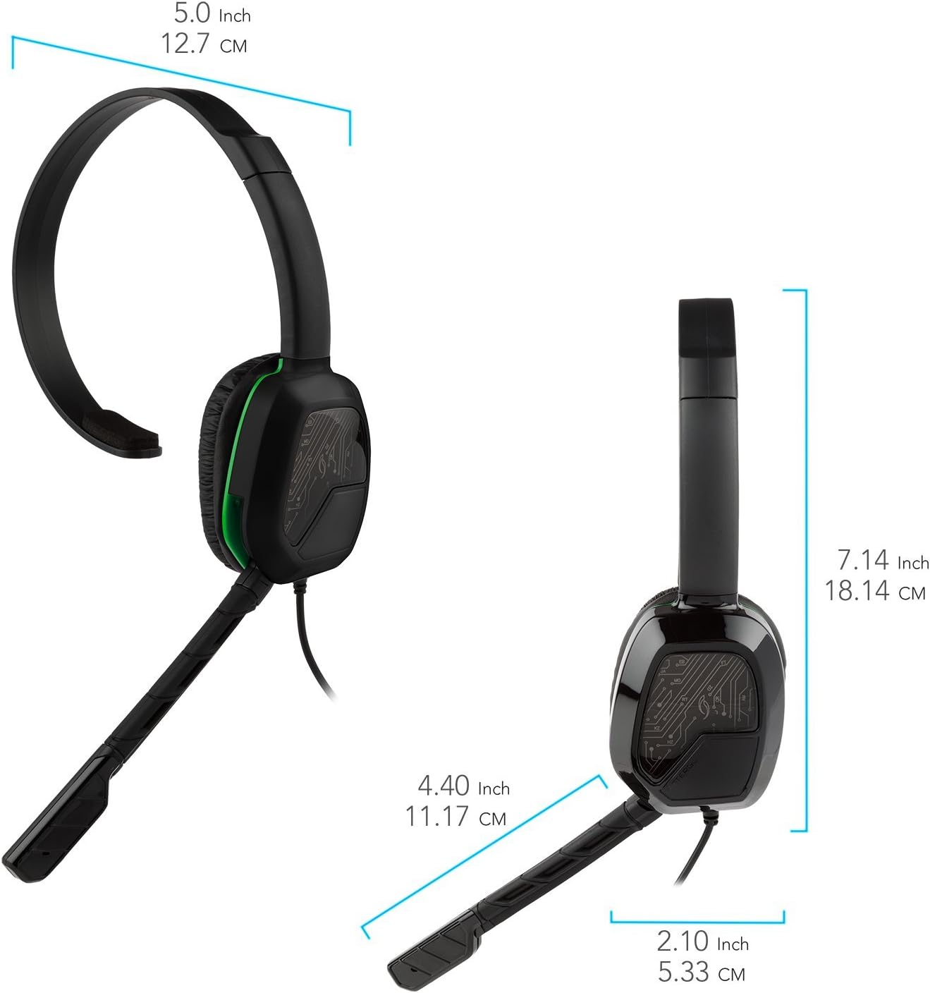 PDP Xbox One Afterglow LVL 1 Chat Headset 048-040, Black