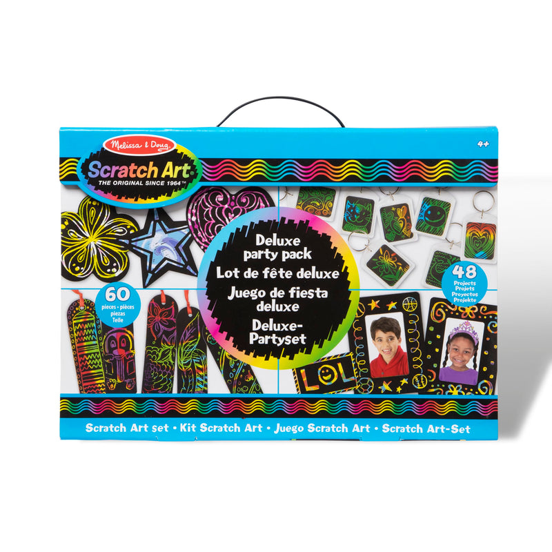 Melissa & Doug 42045 Deluxe Party Favour, Arts and Crafts, Scratch Art, 4+, Gift for Boy or Girl
