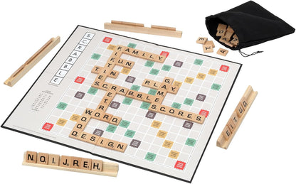 Scrabble Retro Edition Tin | Beautifully presented in a collector's tin with wooden racks and tiles | Classic Games | For 2-4 Players | Ages 10+