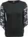 Spiral - Gothic Elegance - Rose Lace Sleeve Top - XL