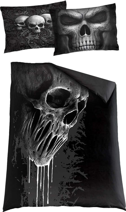 Spiral - Skull Scroll - Single Duvet Cover + UK And EU Pillow case - L