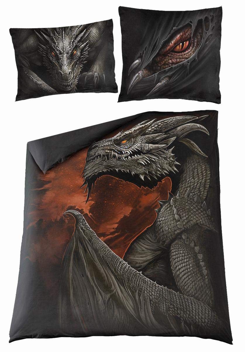 MAJESTIC DRACO - Double Duvet Cover + UK And EU Pillow case