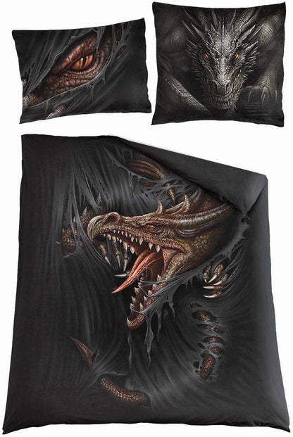 MAJESTIC DRACO - Double Duvet Cover + UK And EU Pillow case