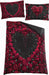 Spiral - Bleeding Heart - Single Duvet Cover + Uk And Eu Pillow Case - L