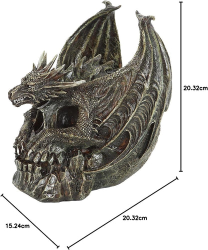 Spiral - Draco Skull - Desk Top Sculpture