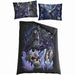 Spiral Bohemian BED LINEN SET, Single Cotton Duvet Cover & Pillowcase, Geometric Pattern, 3 Count, 100% Cotton, Witchcraft Theme