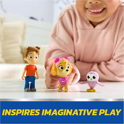PAW Patrol Skye & Alex Porter Figure Pack with Lil Hootie Toy Figure, Kids Toys for Boys and Girls Ages 3 and Up