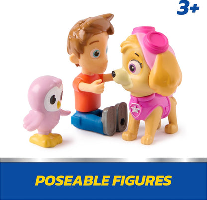 PAW Patrol Skye & Alex Porter Figure Pack with Lil Hootie Toy Figure, Kids Toys for Boys and Girls Ages 3 and Up