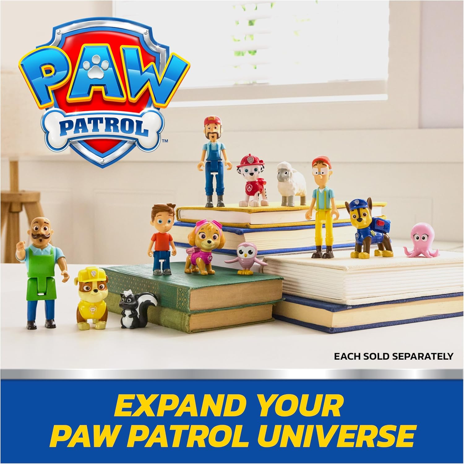 PAW Patrol Skye & Alex Porter Figure Pack with Lil Hootie Toy Figure, Kids Toys for Boys and Girls Ages 3 and Up