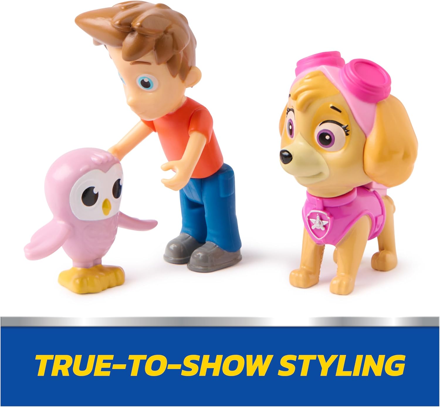 PAW Patrol Skye & Alex Porter Figure Pack with Lil Hootie Toy Figure, Kids Toys for Boys and Girls Ages 3 and Up