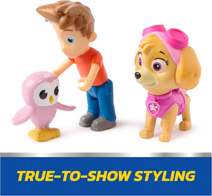 PAW Patrol Skye & Alex Porter Figure Pack with Lil Hootie Toy Figure, Kids Toys for Boys and Girls Ages 3 and Up