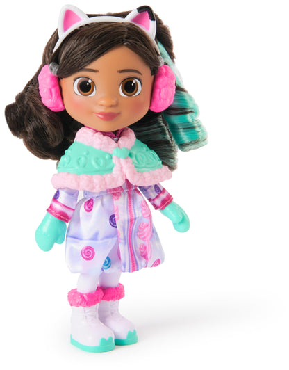 Gabby's Dollhouse: The Movie, Sweetest Treat Gabby, 15-cm Doll, Confection-Themed Snow Gear and Accessories, Kids Toys for Girls and Boys Ages 3 and Up