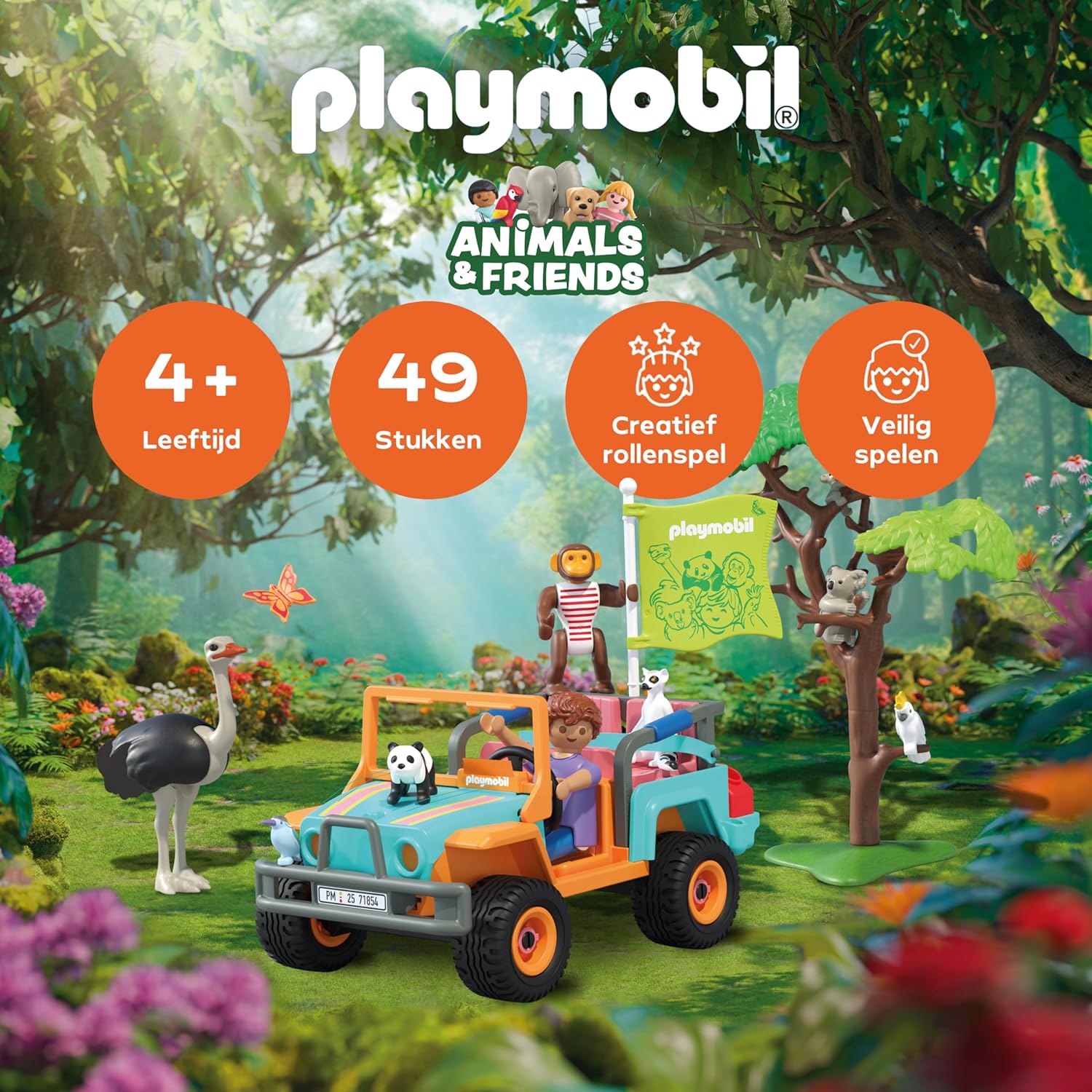 Playmobil - Animals & Friends: Off-Road Vehicle (71854)