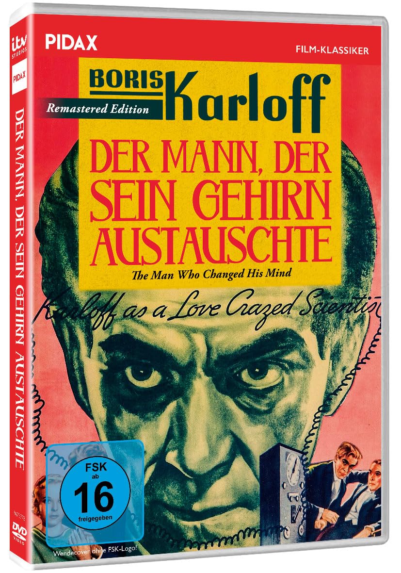 Der Mann, der sein Gehirn austauschte (The man who changed his mind) Edition / Horror-Klassiker mit "Frankenstein" Boris Karloff + Bonusfilm (Pidax Film-Klassiker