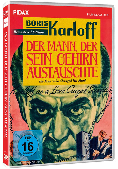 Der Mann, der sein Gehirn austauschte (The man who changed his mind) Edition / Horror-Klassiker mit "Frankenstein" Boris Karloff + Bonusfilm (Pidax Film-Klassiker