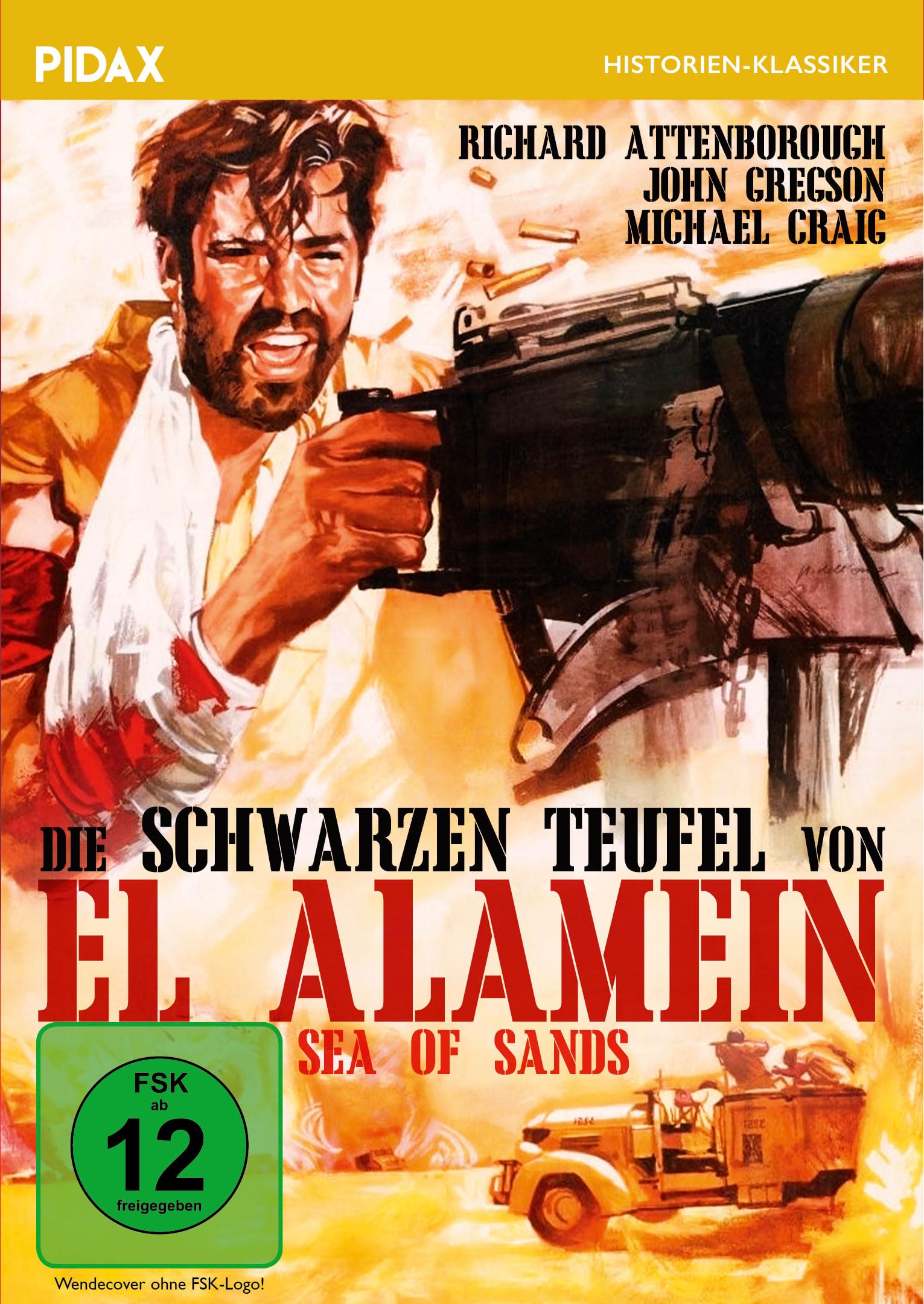 Die schwarzen Teufel von El Alamein (Sea of Sand) / Hervorragendes Kriegsabenteuer mit Starbesetzung (Pidax Historien-Klassiker