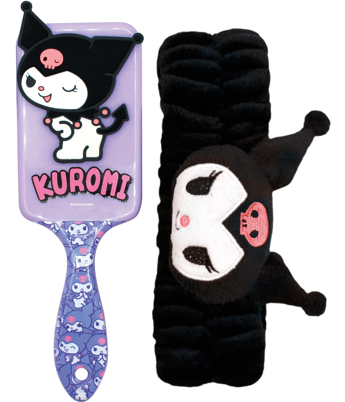 Joy Toy Kuromi Set spazzola e fascia in peluche in confezione regalo