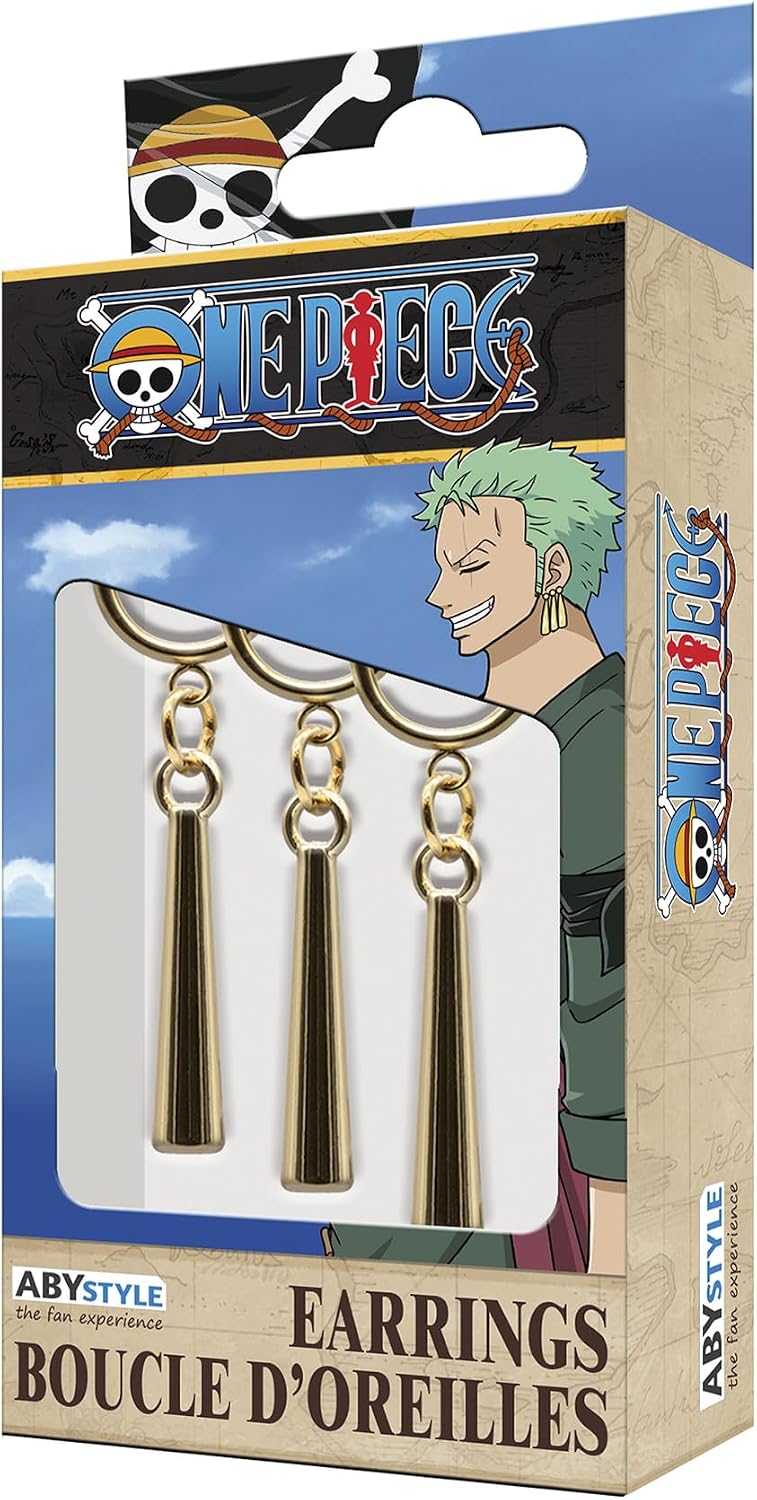 ABYSTYLE – Set of 3 earrings ONE PIECE Zoro – Official Product