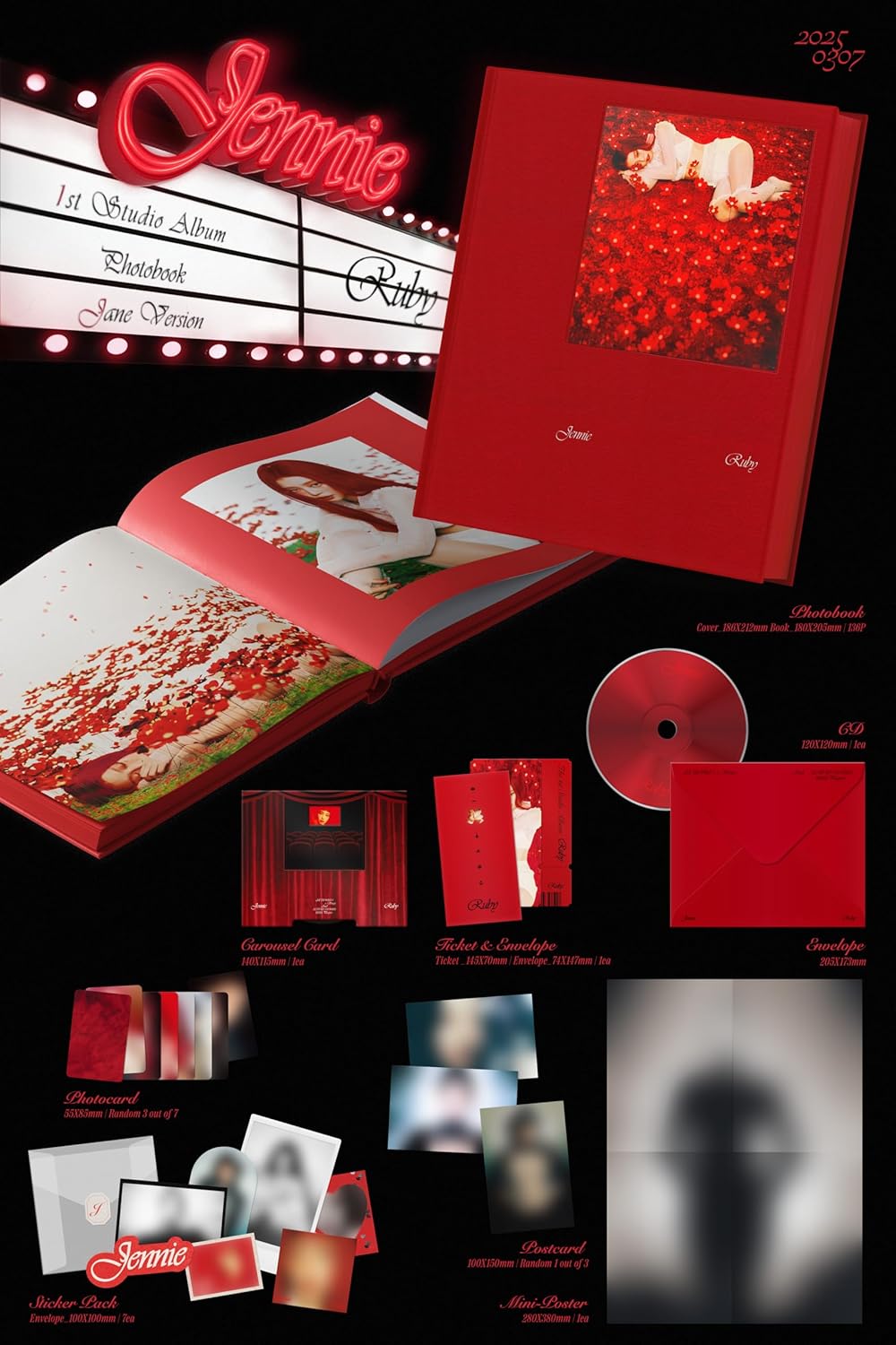 【ランダム】JENNIE The 1st Studio Album  (Photobook – Zen Version / Jane Version