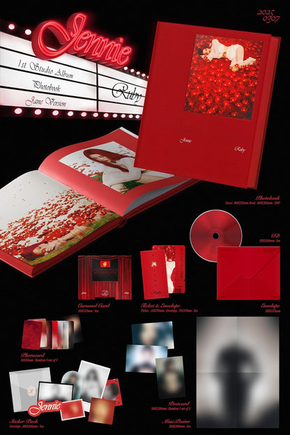 【ランダム】JENNIE The 1st Studio Album  (Photobook – Zen Version / Jane Version