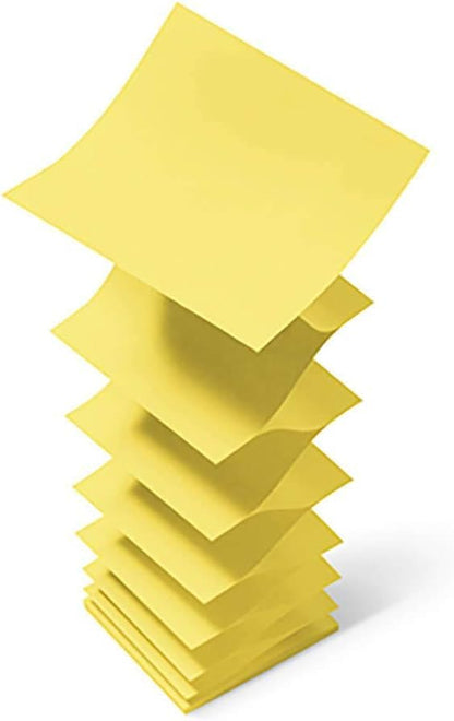 Post-It Foglietti Adesivi Z-Notes, Giallo Canary, 10 blocchetti, 100 Fogli per blocco, 76 mm x 76 mm, Confezione in Cartoncino, 100% PEFC - per Appunti, Elenchi & Promemoria
