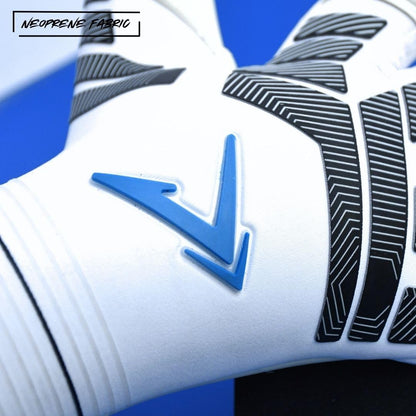 Precision Elite 3.0 Contact Goalkeeper Gloves, 4 mm Black Contact Latex Grip, Super Lite Negative Cut, Strapless or Strapped Fit