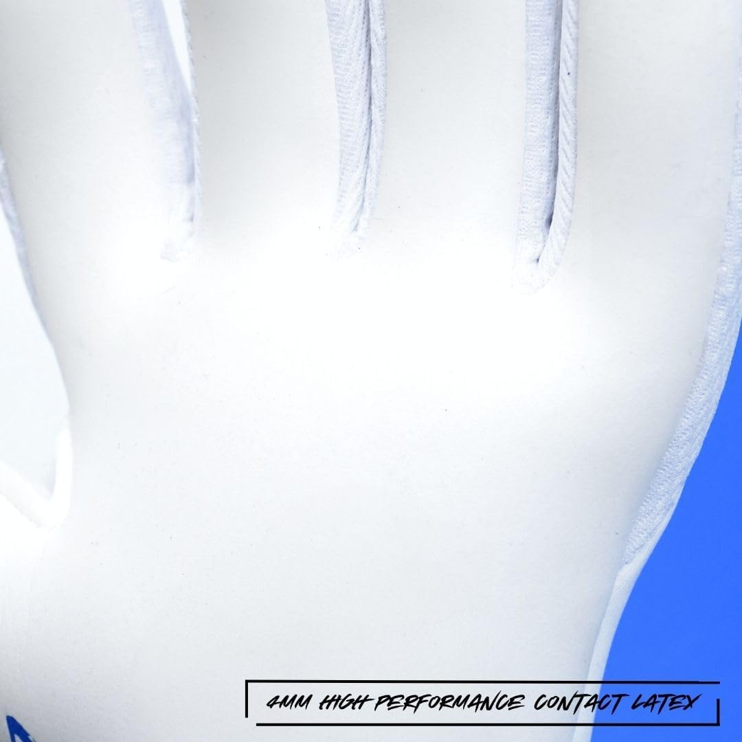 Precision Elite 3.0 Contact Goalkeeper Gloves, 4 mm Black Contact Latex Grip, Super Lite Negative Cut, Strapless or Strapped Fit