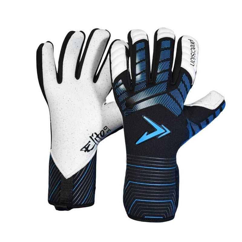 Precision Elite 3.0 Quartz Goalkeeper Gloves, 4 mm Quartz plus Latex Grip, All Weather, Super Lite Negative Cut, Strapless or Strapped Fit