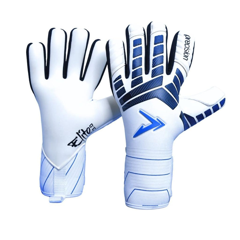 Precision Elite 3.0 Giga Goalkeeper Gloves, 4 mm Giga Latex Grip, Super Lite Negative Cut, All Weather Strapless or Strapped Fit