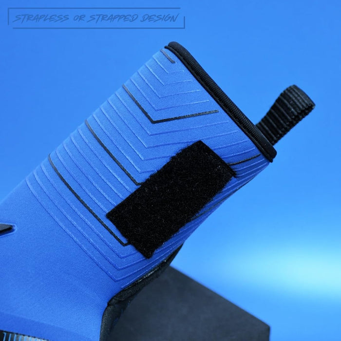 Precision Elite 3.0 Grip Goalkeeper Gloves, 4 mm Blue NB Grip Latex Palm, Super Lite Negative Cut, All Weather Strapless or Strapped Fit