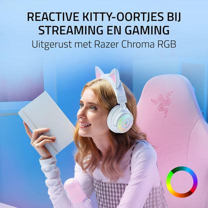 Kraken Kitty V3 Pro - gaming headset White
