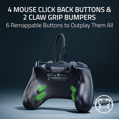 Razer Wolverine V3 Tournament Edition 8K PC - Wired Esports Controller for PC (8K Hz HyperPolling, TMR Thumbsticks with Swappable Caps, 4 Mouse Click Back Buttons & 2 Claw Grip Bumpers) Black