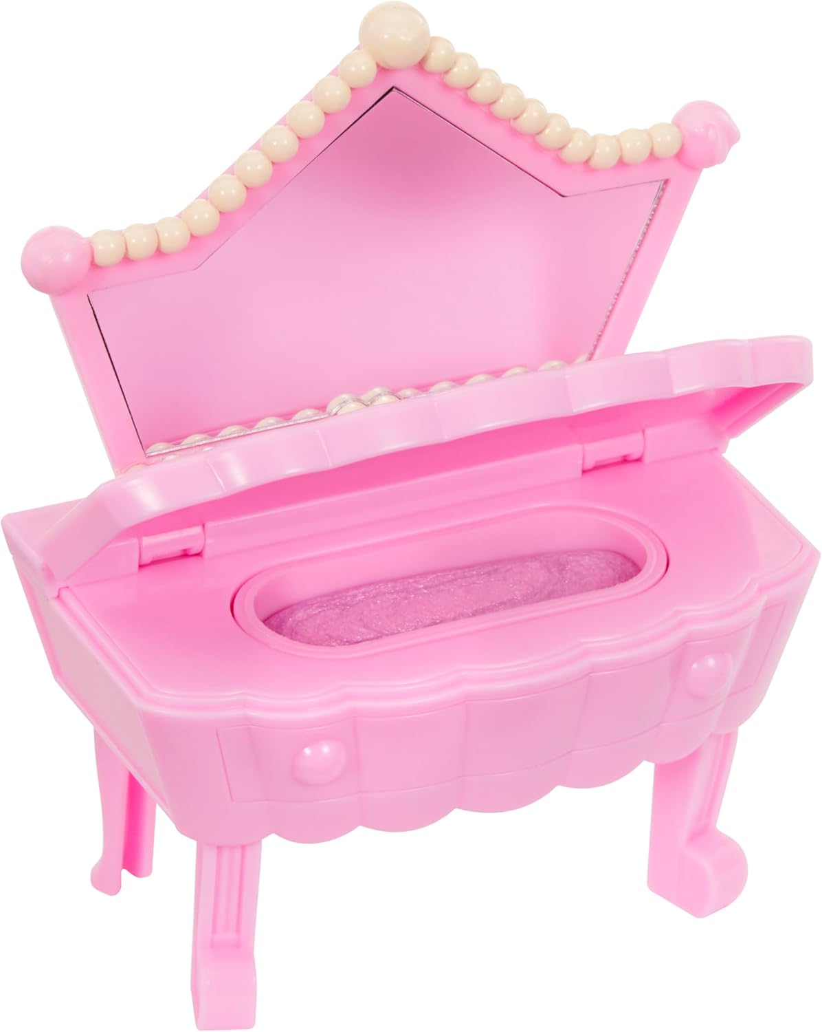 Yummiland Beauty Bag Playset + Lip Gloss Doll - Cupcake Bag - Incluye Callie Birthday Cake, Esmalte + Pegatinas de Uñas, Brillo Corporal, Juego de Muñecas, Juego de Cosméticos, Para Niños 4+ Años