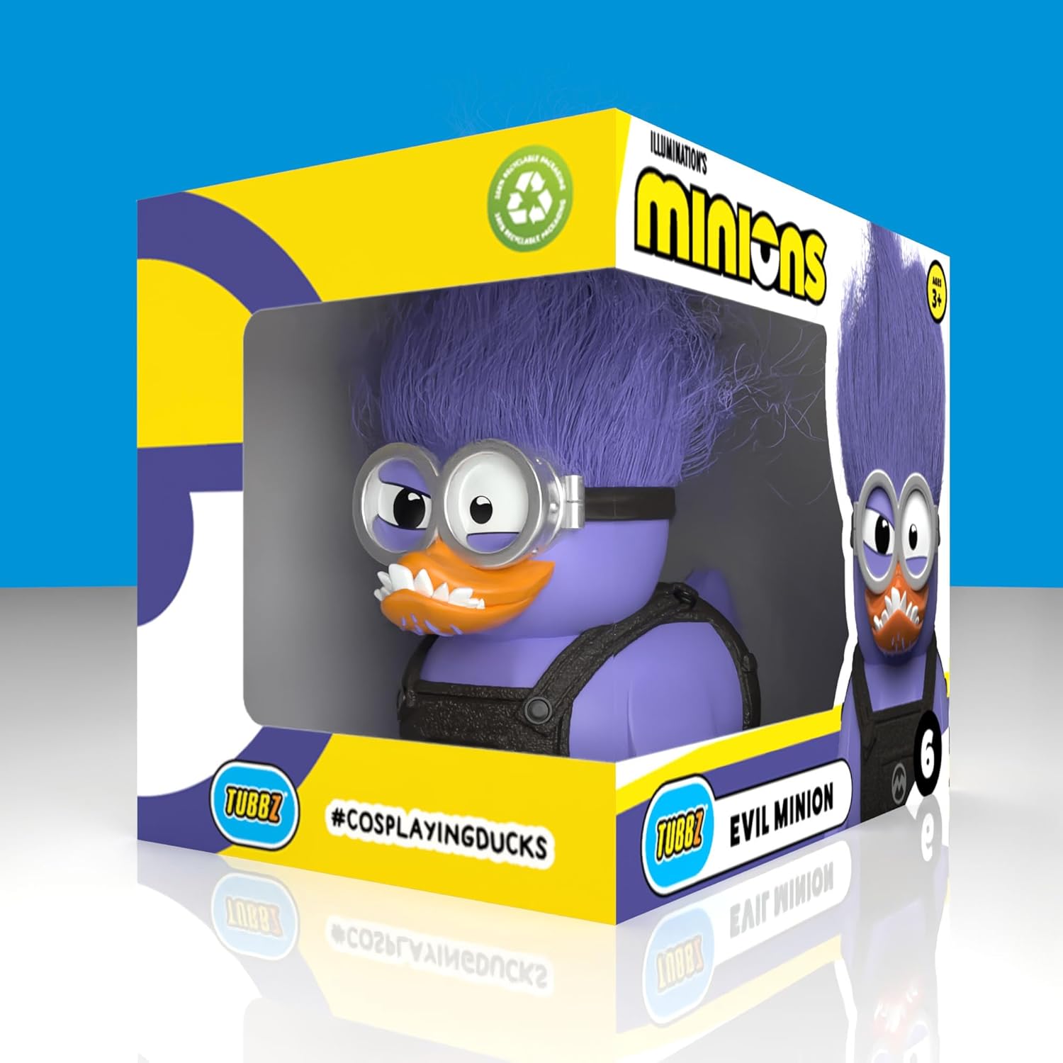 TUBBZ Boxed Edition: Minions - Purple Minion Cosplaying Rubber Duck Vinyl Figure