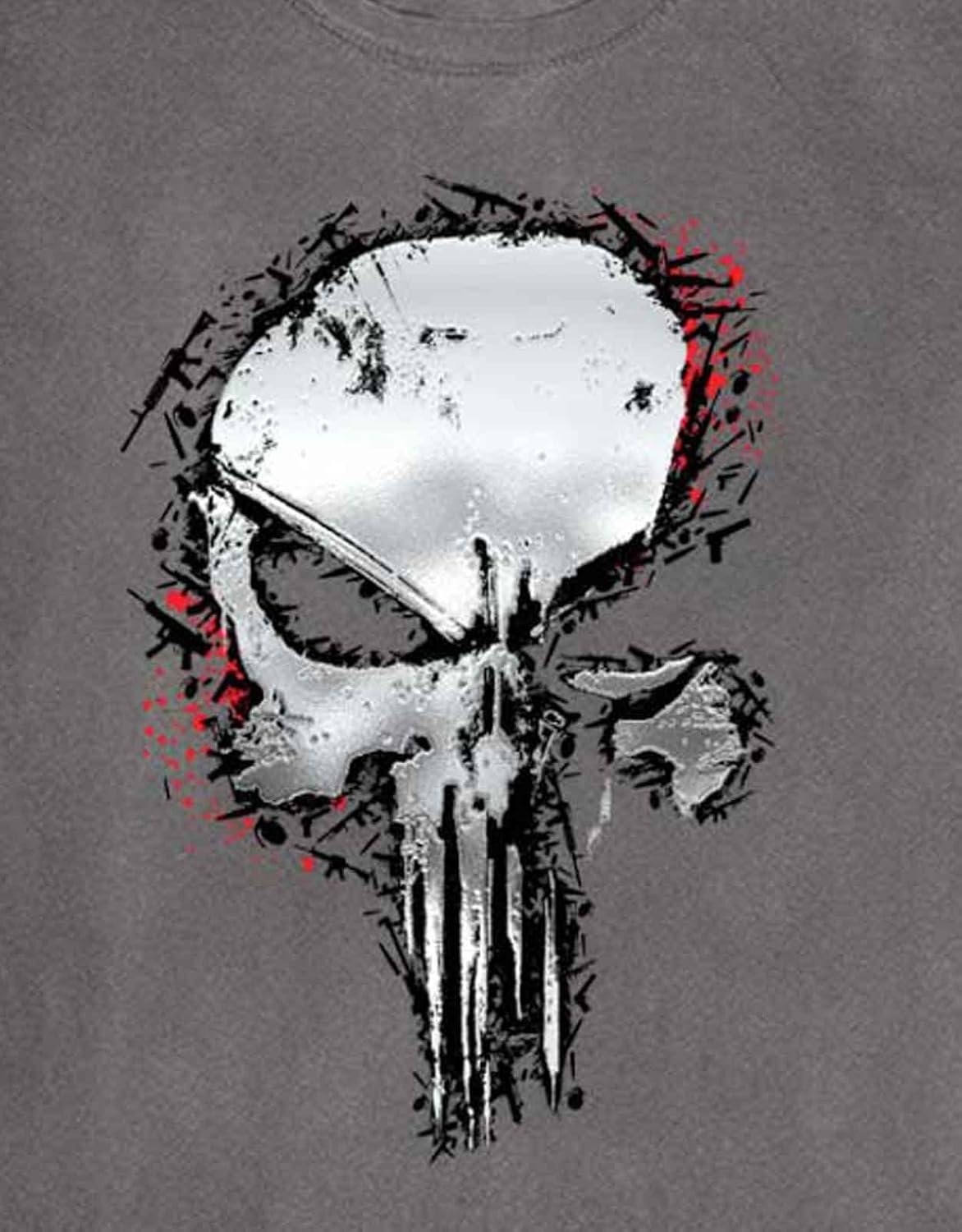 Marvel: Rock Off - Punisher Metallic Skull (T-Shirt Unisex Tg. Xl)