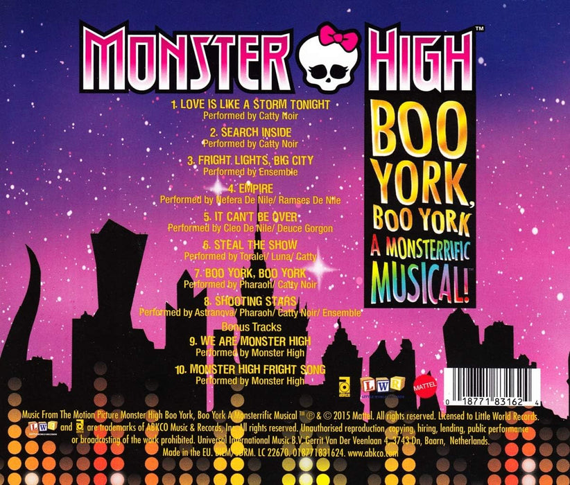 Original Soundtrack - Monster High: Boo York