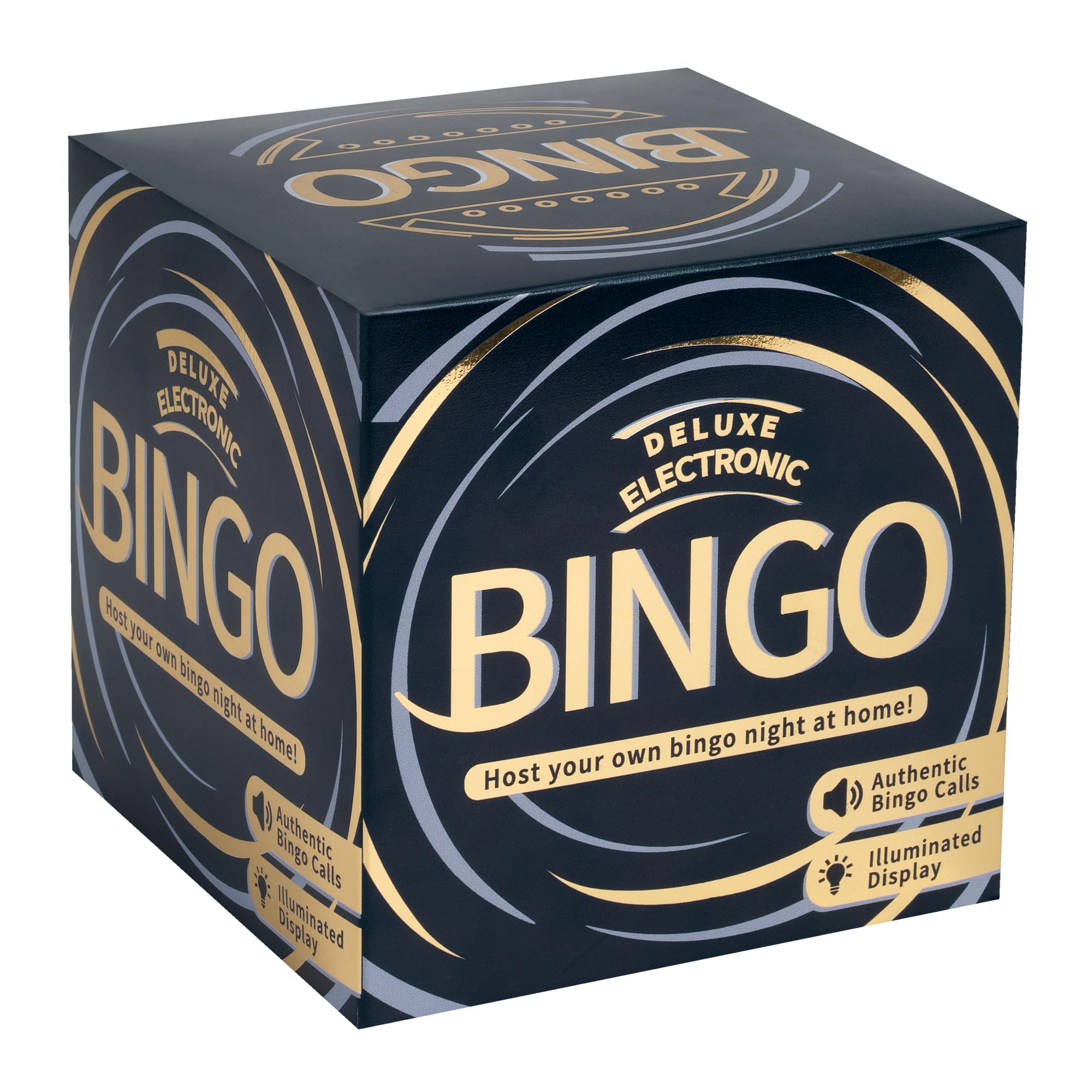 Ideal | Deluxe Electronic Bingo: Host your own Bingo night at home! | Family Games | 3+ Players | Ages 4+ (Package may vary