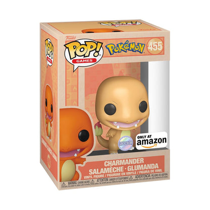 Funko Pop Games: Pokemon - Charmander - Softcolor - Amazon Exclusive - Sammelfigur aus Vinyl - Geschenkidee - Offizielles Merchandise - Spielzeug für Kinder & Erwachsene - Videospiel-Fans