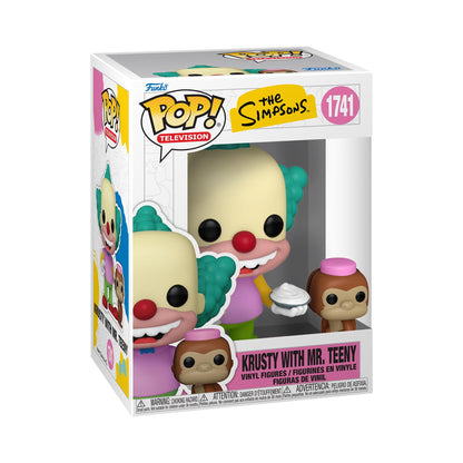 Funko Pop! & Buddy: Simpsons 1 - Krusty The Clown & Tenny - The Simpsons - Vinyl-Sammelfigur - Geschenkidee - Offizielle Handelswaren - Spielzeug Für Kinder und Erwachsene - TV Fans