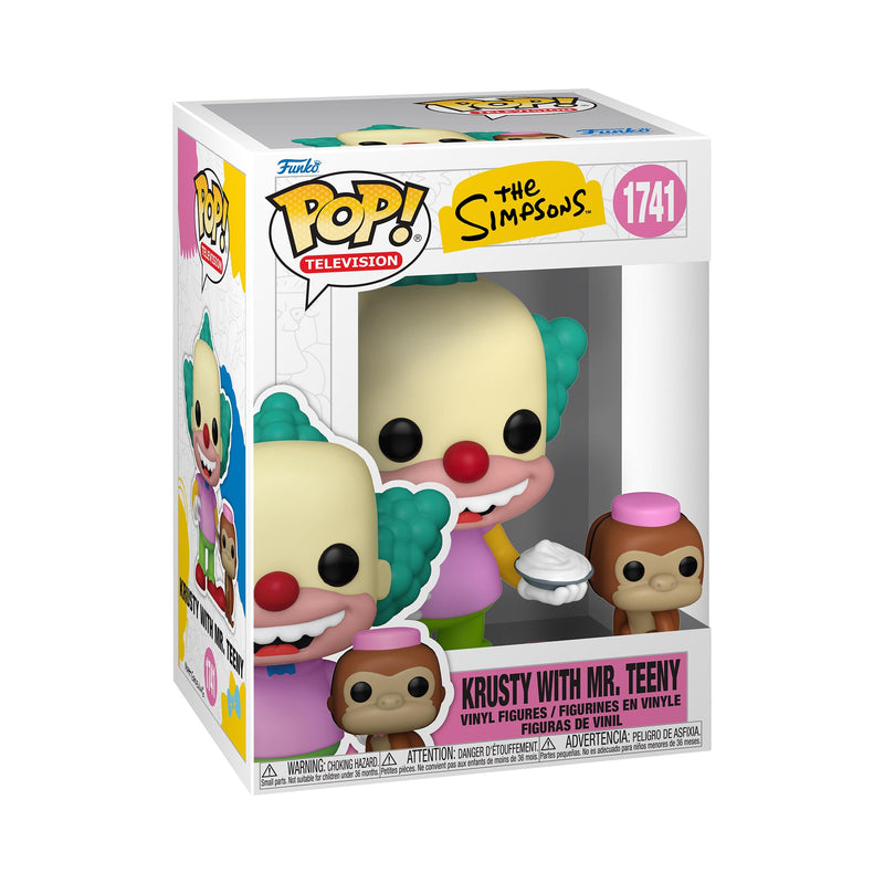Funko Pop! & Buddy: Simpsons 1 - Krusty The Clown & Tenny - The Simpsons - Vinyl-Sammelfigur - Geschenkidee - Offizielle Handelswaren - Spielzeug Für Kinder und Erwachsene - TV Fans