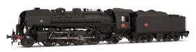 Arnold HN2544 SNCF, 141R 463 mit Speichenrädern und genietetem Kohletender, schwarz, Ep. III Modelleisenbahnlok – Dampf