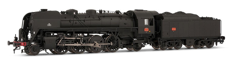 Arnold HN2544 SNCF, 141R 463 mit Speichenrädern und genietetem Kohletender, schwarz, Ep. III Modelleisenbahnlok – Dampf