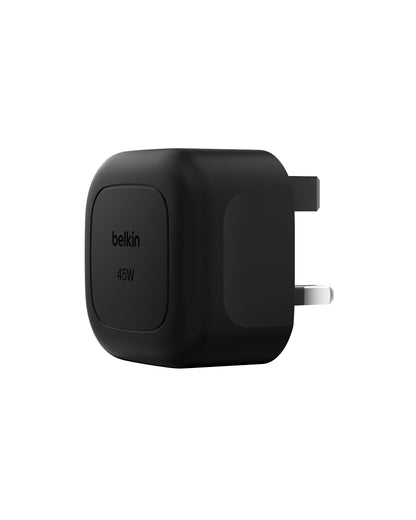 Belkin Compact Wall Charger 45W, USB-C Power Delivery Fast Charging for Apple iPhone 16, 16 Plus, 16 Pro, 16 Pro Max, 15 Series, Samsung Galaxy S25, iPad, AirPods & More