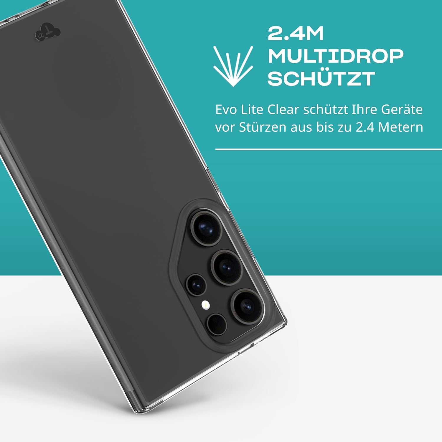 Tech21 Evo Lite for Samsung S24 Ultra - Clear