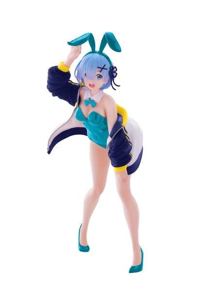 Taito Re:Zero Starting Life in Another World Coreful Figure - Rem (Jacket Bunny Ver.) Renewal