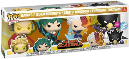Funko Pop! My Hero Academia: Hawks / Izuku Midoriya / Shoto Todoroki / Fumikage Tokoyami