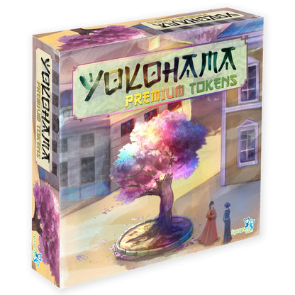 Synapses Games | Yokohama: Premium Tokens | Strategy Board Game Accessory | Upgraded Wood Tokens and Metal Coins