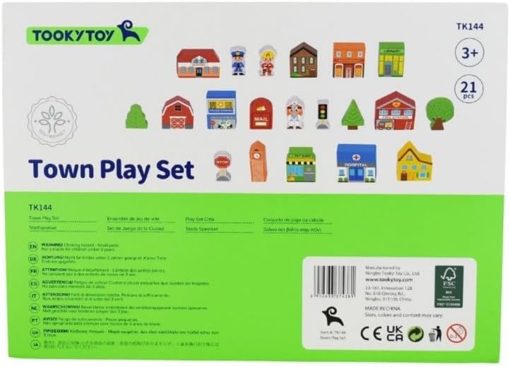 Juguetoon Holz-Stadt Schild Set