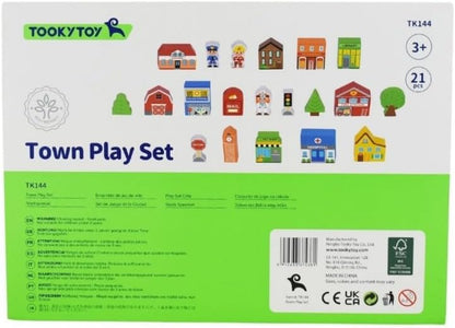 Juguetoon Holz-Stadt Schild Set